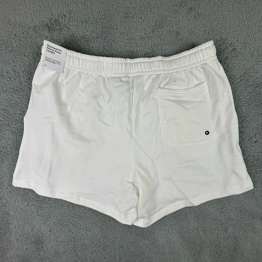 NWT Nike Men's Club French Terry Flow White Sweat Shorts Size XXL DX0731-100